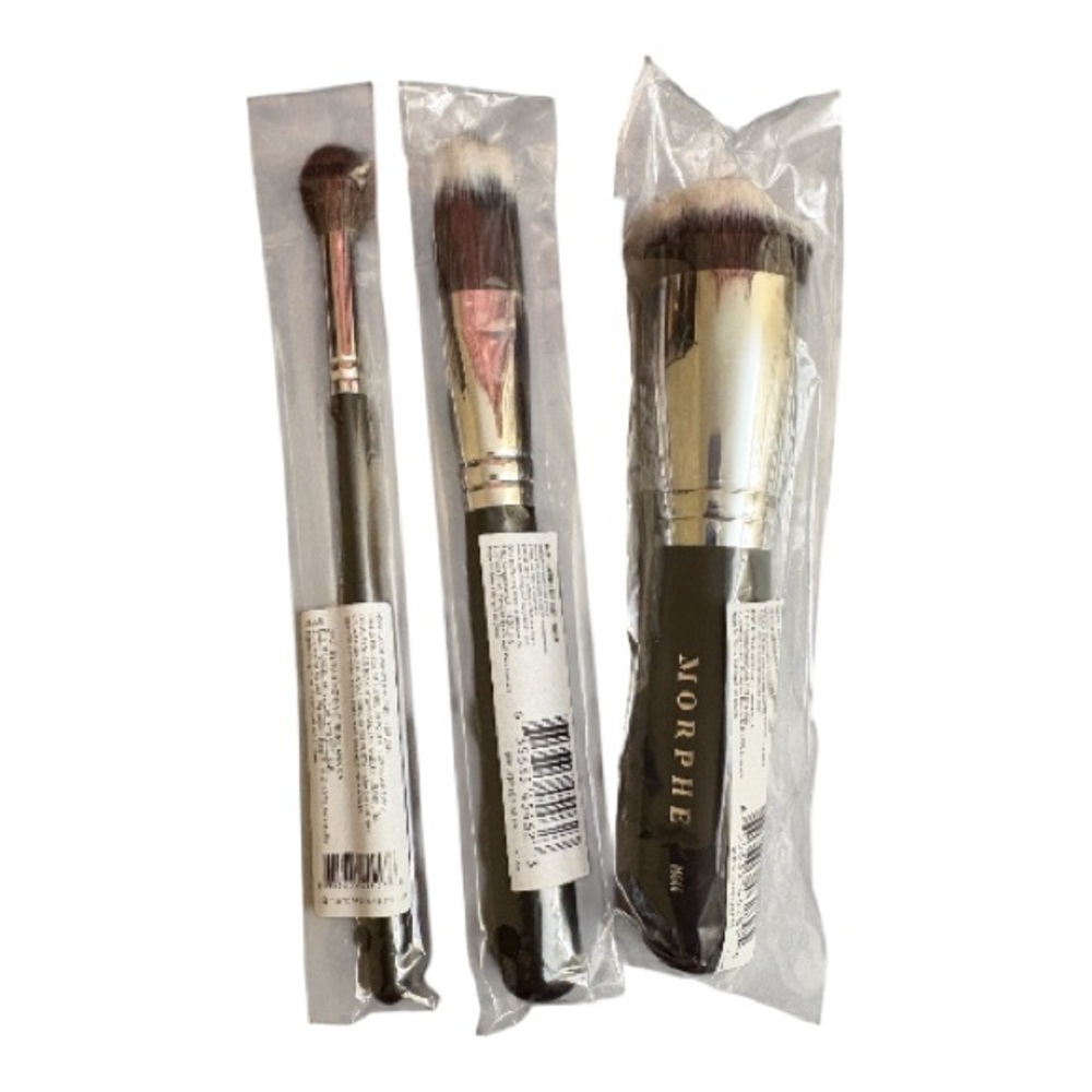 Morphe Brush Trio - Black and Silver NWT